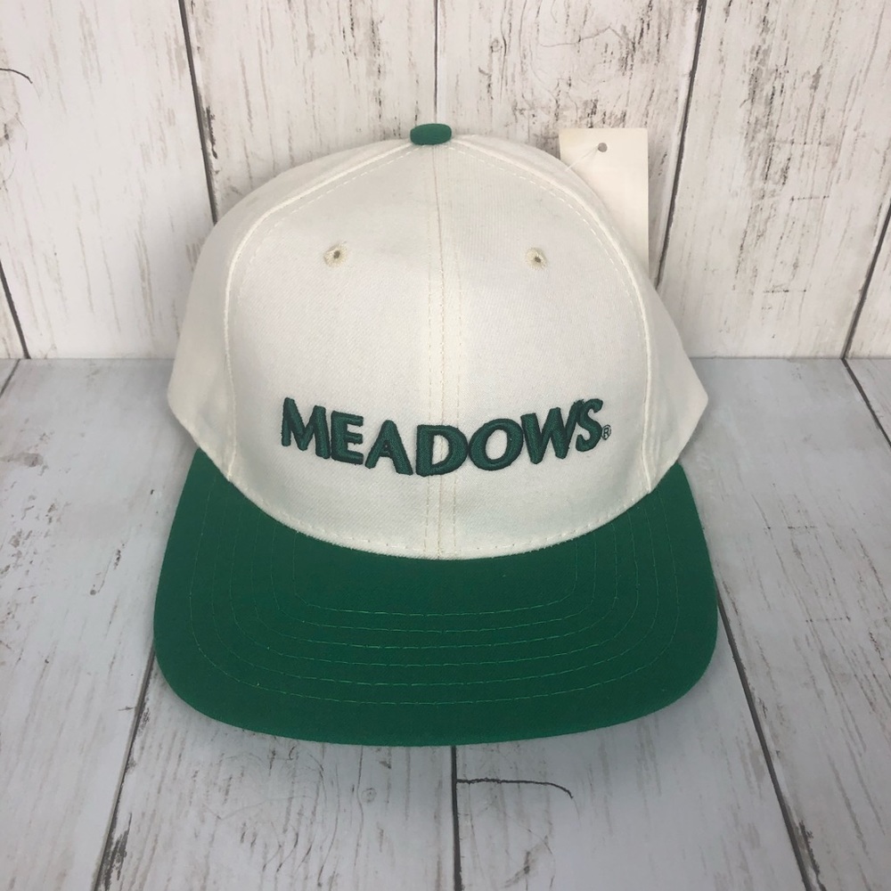 NWT Meadows American Needle Cap Green White
